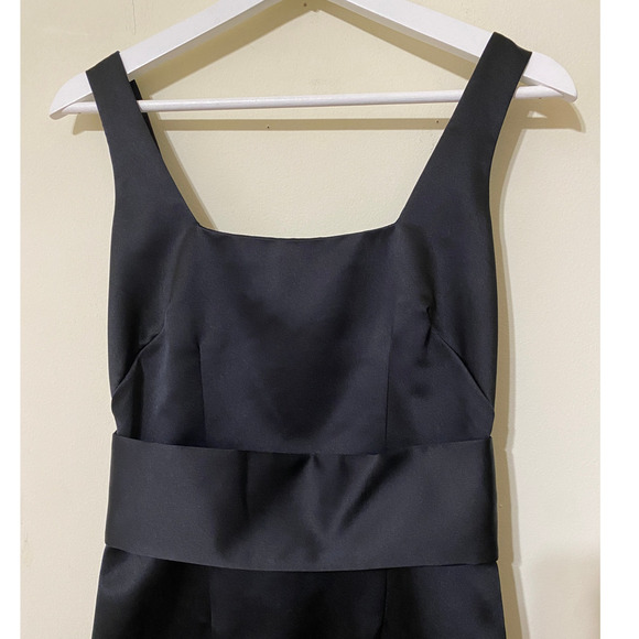 NWT Vintage ABS Collection Mini Dress Black Size 2 Satin Bow Y2K Coquette Paris - Picture 3 of 9